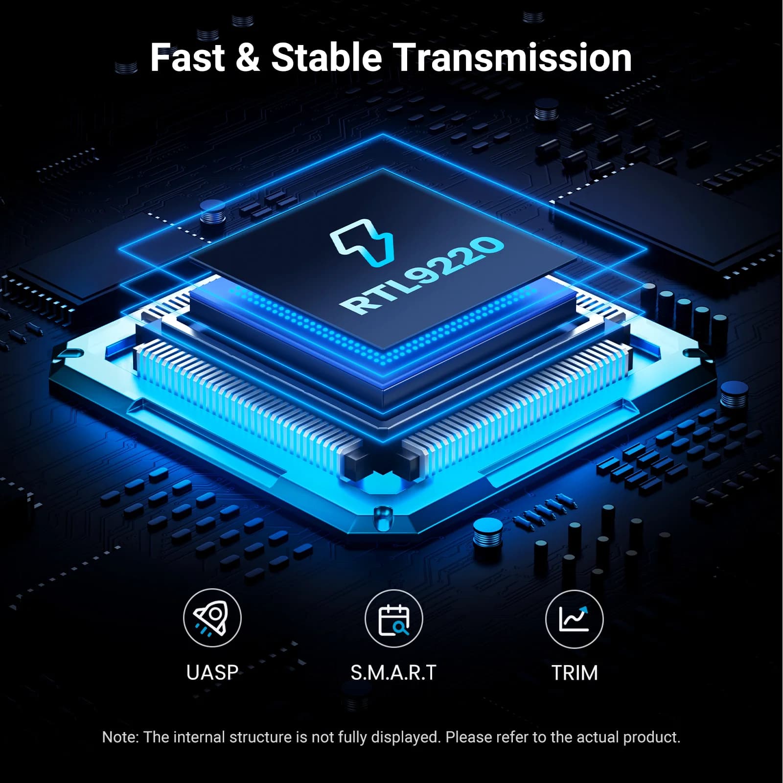 Корпус для SSD M.2 NVMe/SATA, 20Gbps USB-C