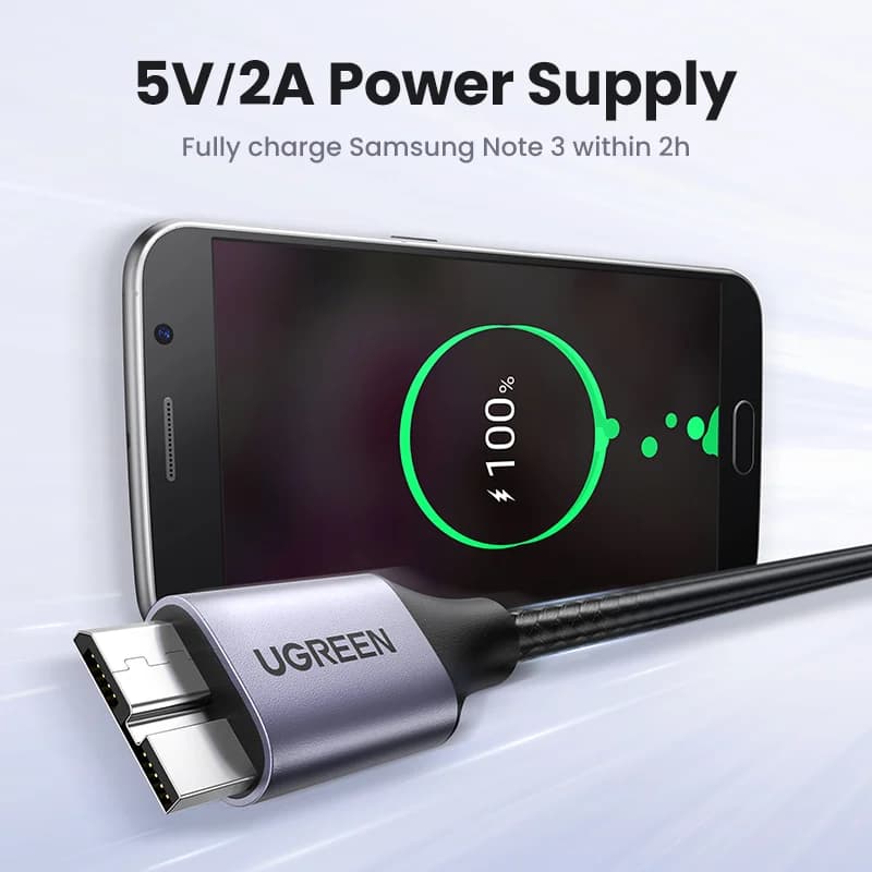 Кабель для швидкої зарядки та передачі даних USB 3.0 Micro-B