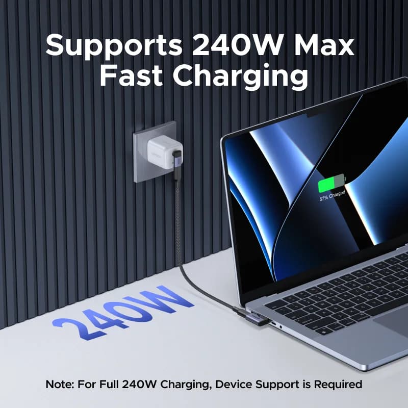 Адаптер USB-C на USB-C кут 90°, 2 шт.