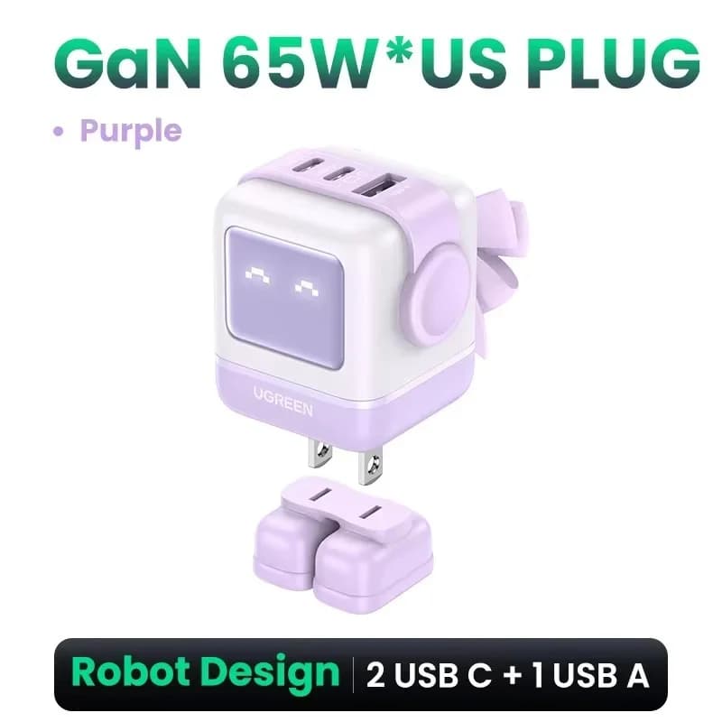 Швидка зарядка GaN USB-C 100W з PPS