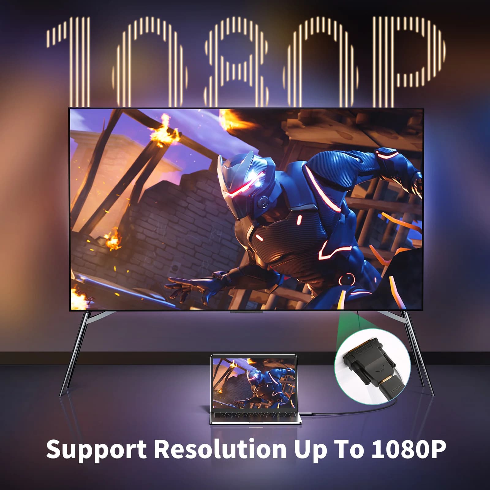 Двосторонній адаптер DVI-D на HDMI