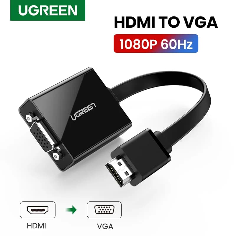 Адаптер HDMI на VGA з аудіо 3.5 мм, 1080P