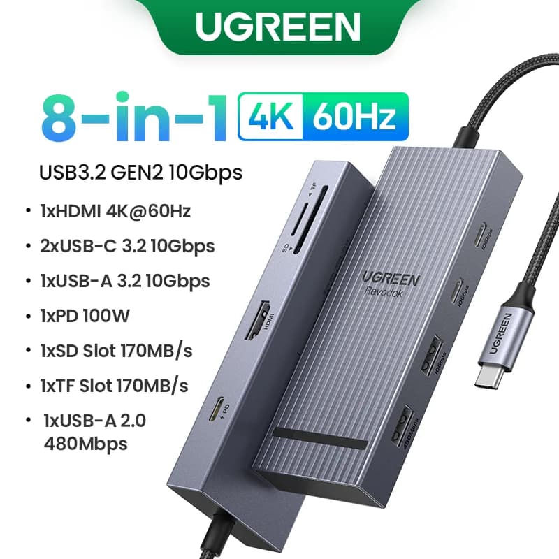 USB-C Hub з 4K HDMI та PD 100W