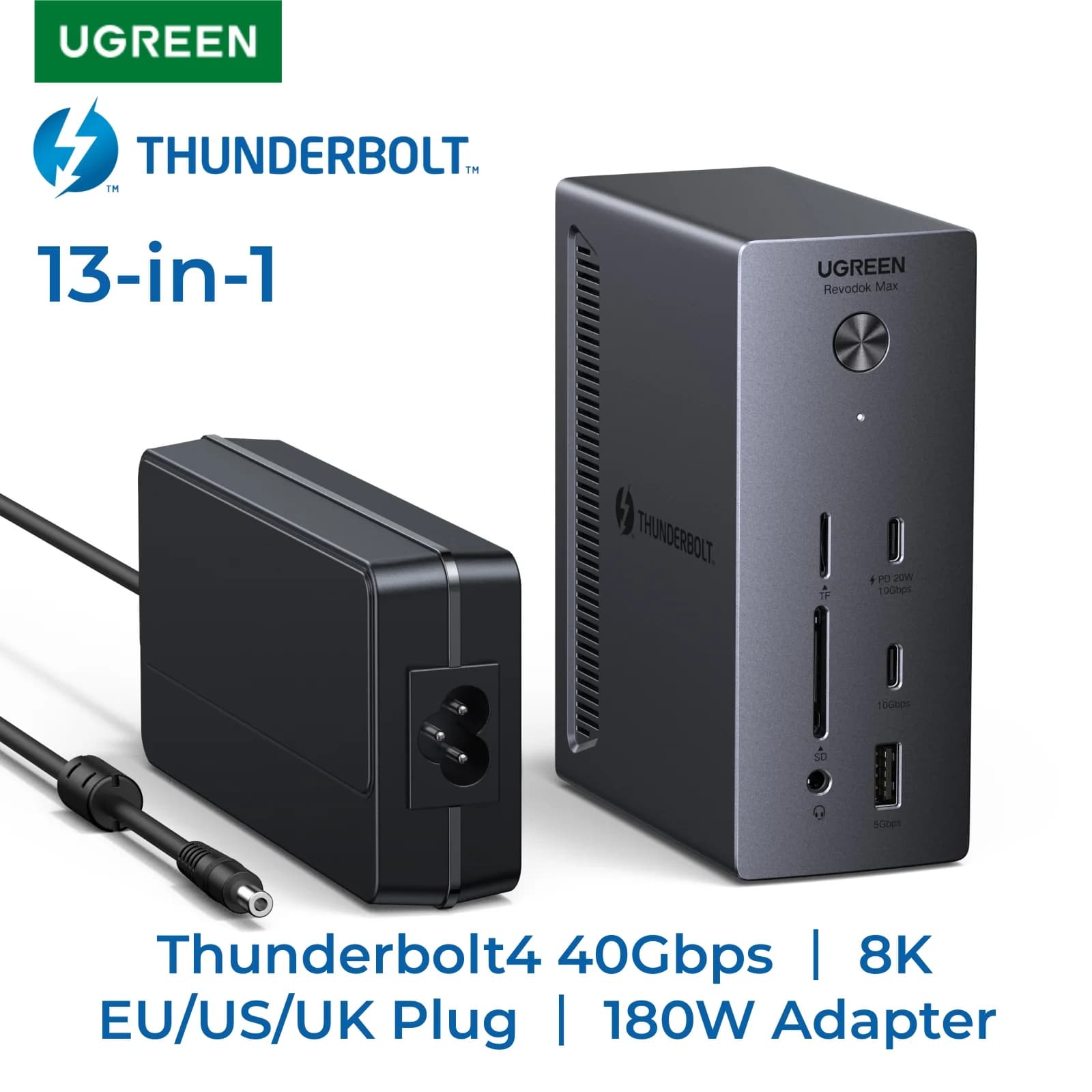 Станція стикування Thunderbolt 4 13-in-1 40Gbps