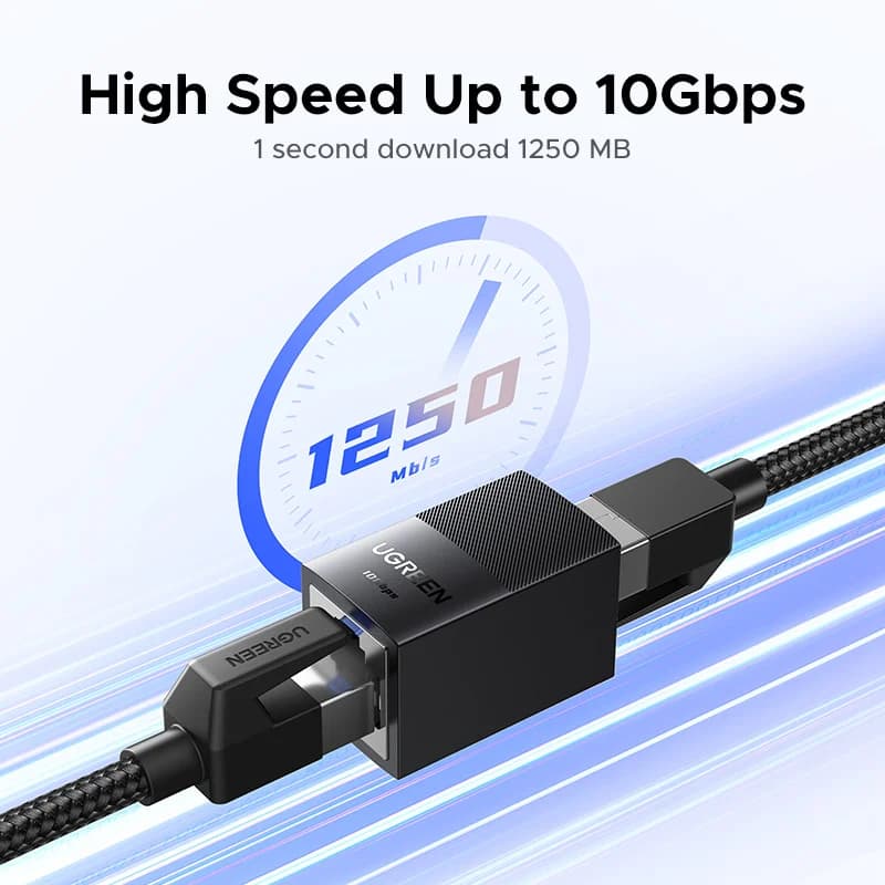 Подовжувач мережі RJ45 Ethernet, 10Gbps