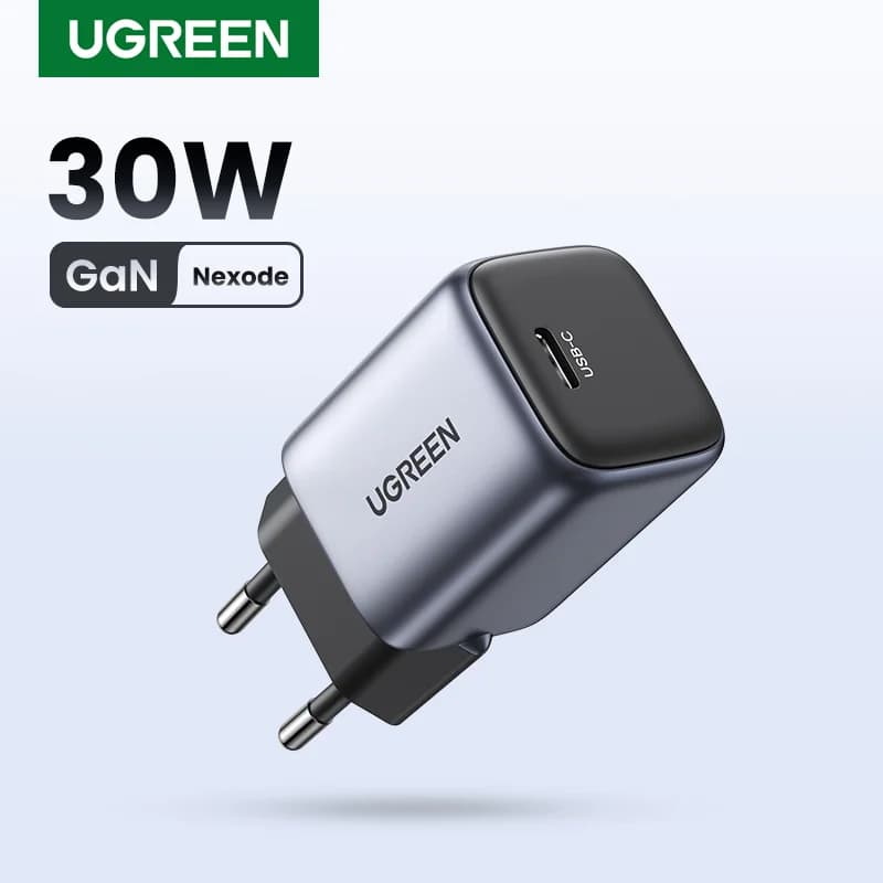 Швидкий зарядний пристрій GaN 30W з PD3.0 для iPhone та Android