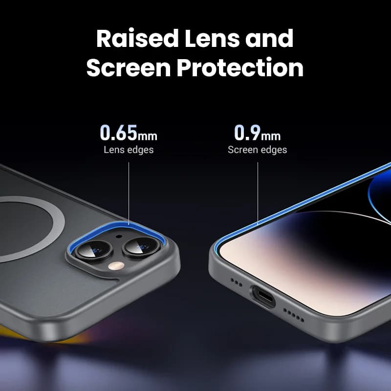 Матова магнітна ударостійка кришка для iPhone