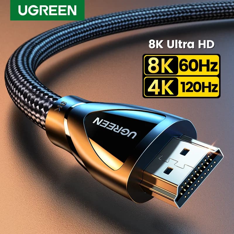 Кабель HDMI 2.1, підтримка 8K 60Hz та 4K 120Hz