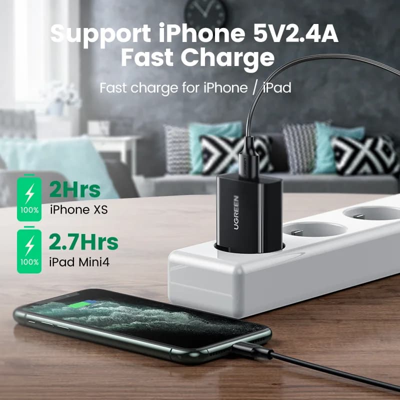 Мережевий зарядний пристрій USB 36 Вт з Quick Charge 3.0