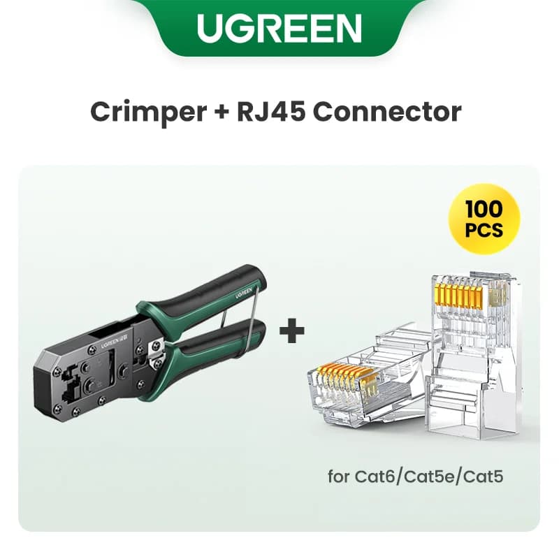 Інструмент для обтиску RJ45 для кабелів Ethernet CAT6/7