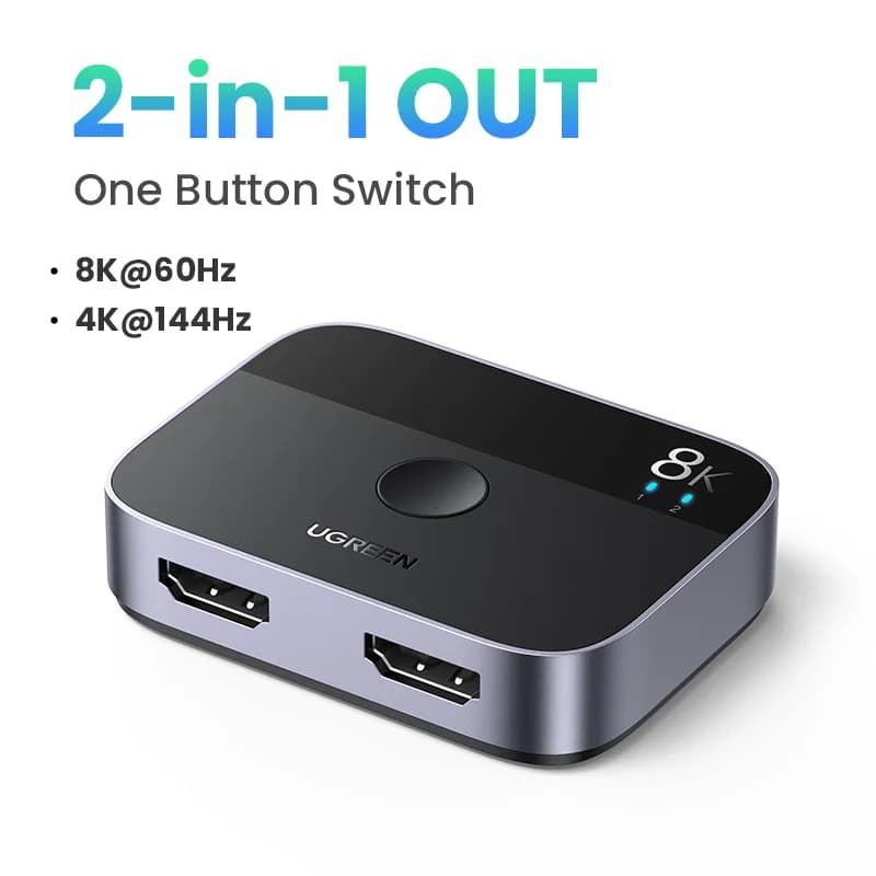 Розподільник і перемикач HDMI 2.1, 8K 60Hz