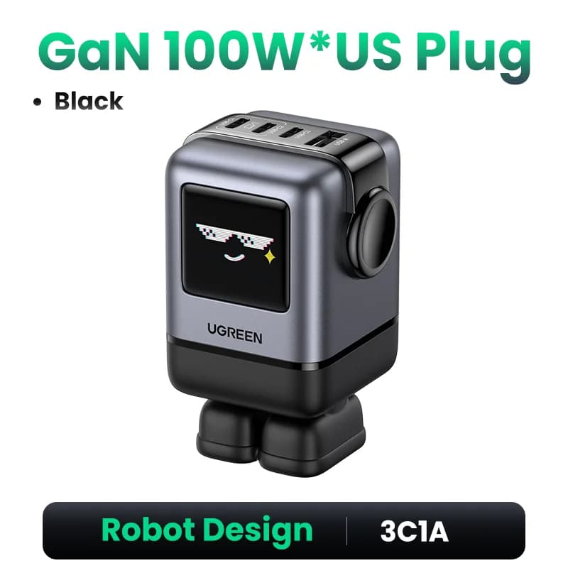 Швидка зарядка GaN USB-C 100W з PPS