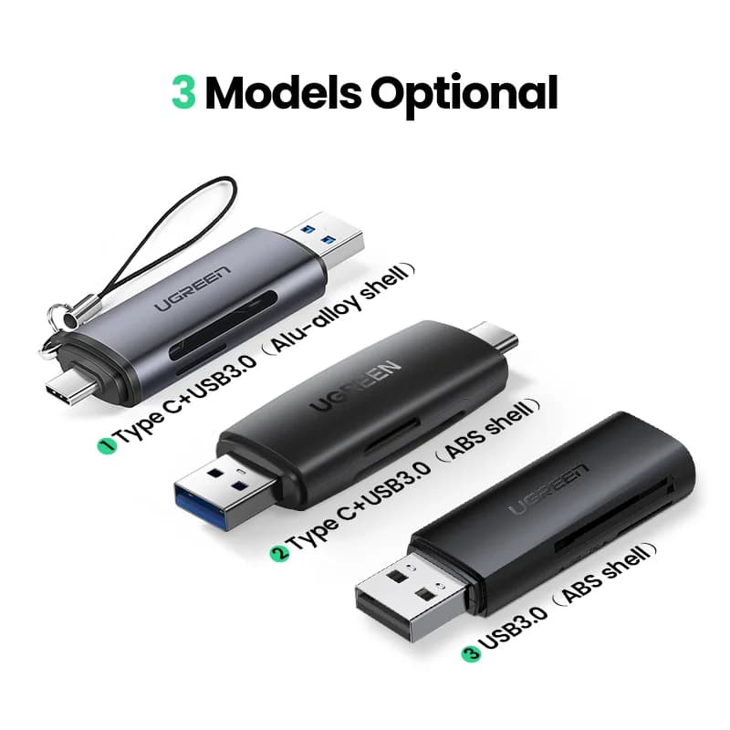 Зчитувач карток SD/MicroSD USB 3.0 та USB-C