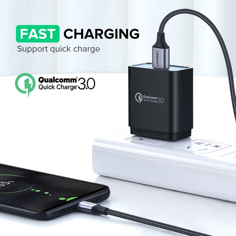 Набір з 2 кабелів Micro USB для швидкої зарядки, 1.5м, 2A