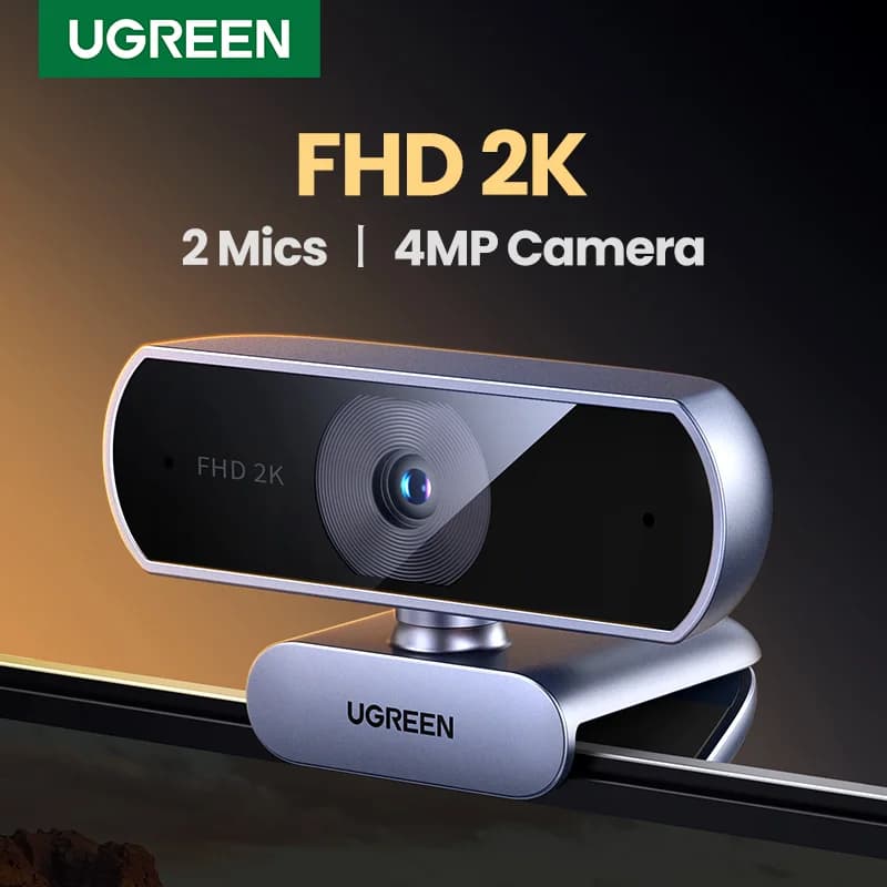 USB-вебкамера 2K HD з подвійними мікрофонами