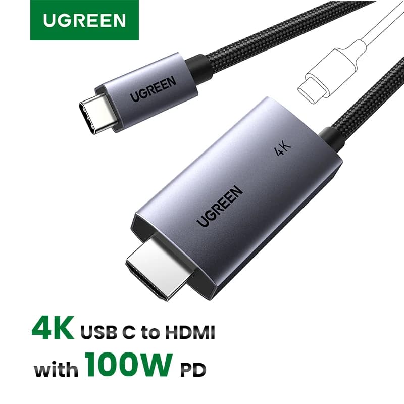 Кабель USB-C на HDMI, 4K@60Hz, 100W PD, 2 м