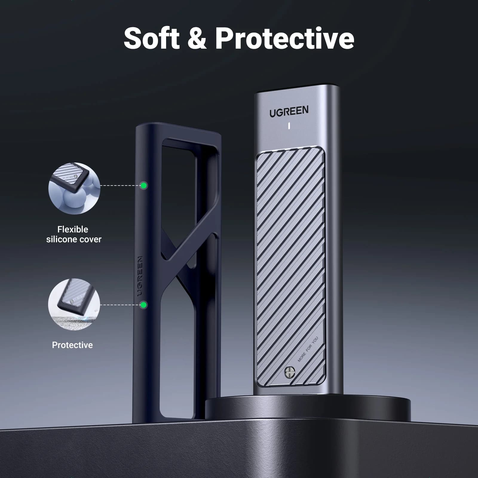 Кейс M.2 NVMe SSD USB-C 5Gbps