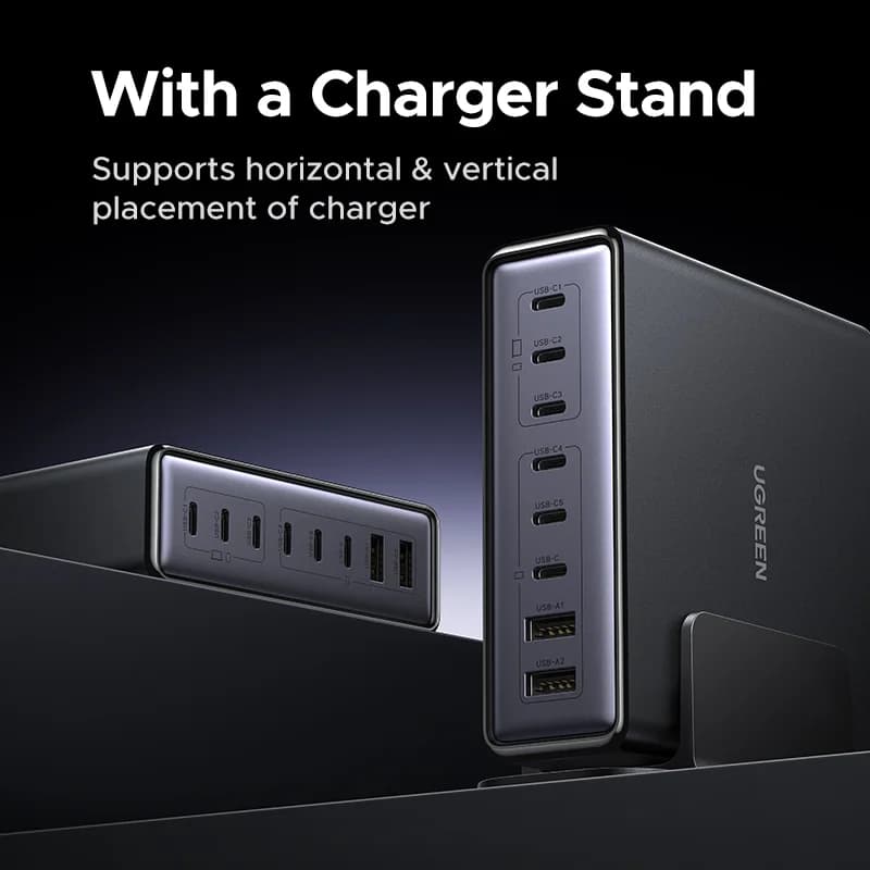 Настільна зарядна станція GaN 200W 8-в-1