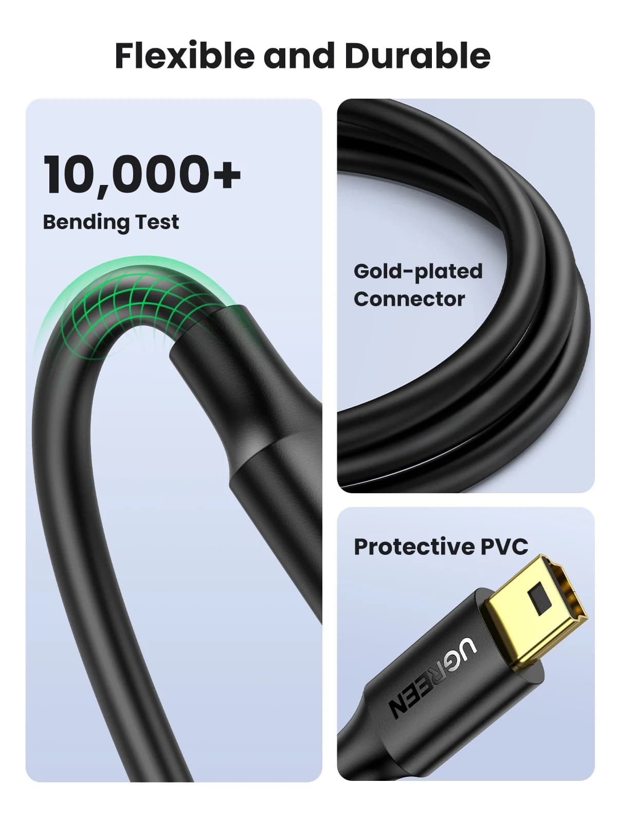 Кабель Mini USB на USB для передачі даних та заряджання