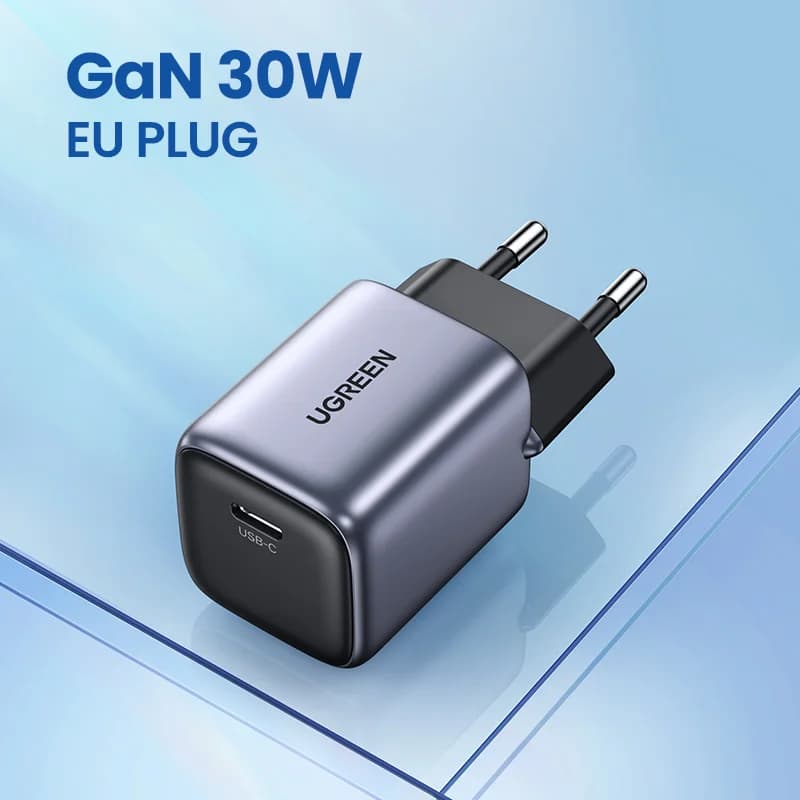 Швидка зарядка 30W GaN USB-C з PD 3.0