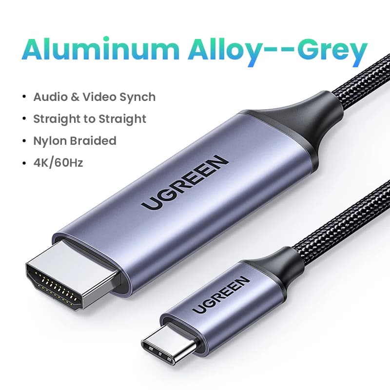 Кабель USB-C на HDMI, адаптер відео 4K