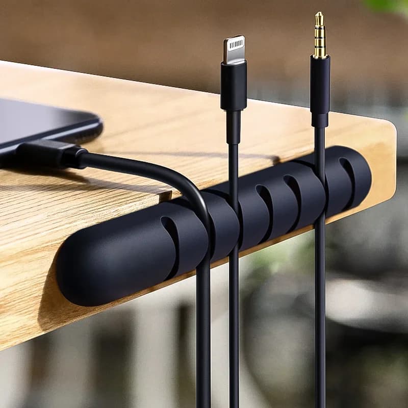 Силіконові кліпси для організації кабелів USB