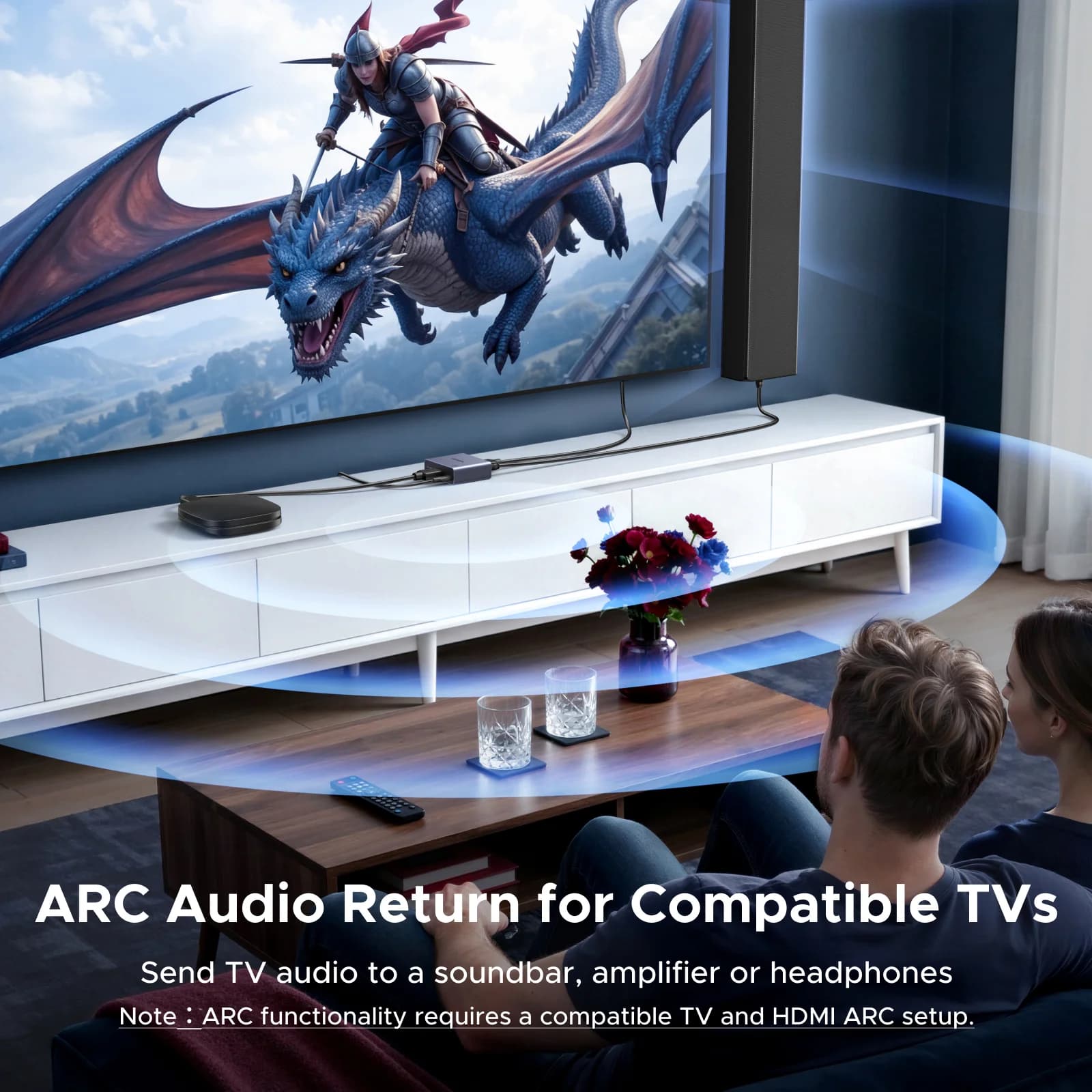Аудіовитягач HDMI 4K 60Hz, оптичний та 3.5 мм