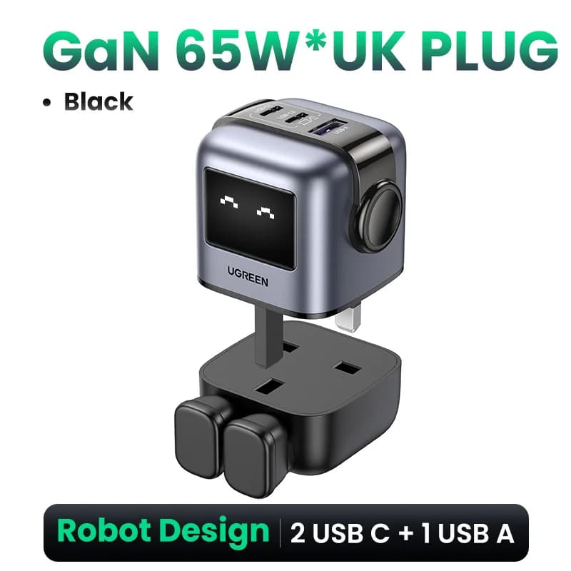 Швидкий зарядний пристрій GaN USB-C 65W з PPS
