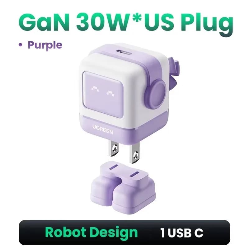 Швидка зарядка GaN USB-C 100W з PPS